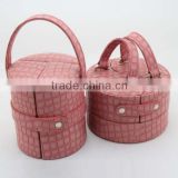 High end custom made jewelry boxes,pink box(ZJ_80058-1)