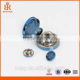 Fashion Blue Shirt Button Rivets Jean Jacket Metal Buttons