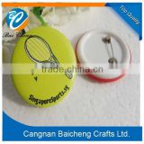 Most popular plastic pin round button badge