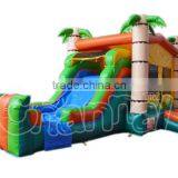 Inflatable Palm Tree Slide Combo, Inflatable Jungle Combo, Tropical Water Slide