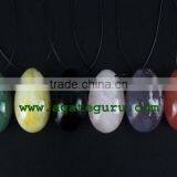 Mixed Yoni Egg Semi Precious Stone Egg Pendant for Necklace : Wholesaler Manufacturer thumbnail-1