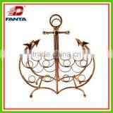 Newest Metal Handmade Ocean Style Plated Wine Shelf for Home Decor thumbnail-1