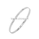 Memories Bangles With Customize Design Word 'NAMASTE' With 4mm/7mm Width