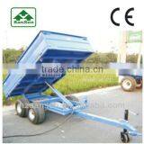High Quality European Hydraulic Dump Trailer For Sale / Tractor Trailer 4wheel