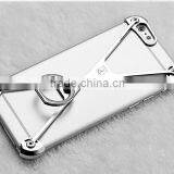 Hot Selling Creative Phone Case Scratch-proof Case for IPhone 6s Case Bumper Metal Fram With X Stand Functional Ring Holder Cove thumbnail-5