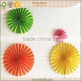 China Party Decoration Customized Hot Sale Round Tissue Paper Fans