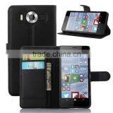 High Quality Stand Wallet Lychee Leather Flip Cover Case for Nokia Lumia 950 Paypal Accept thumbnail-2