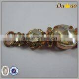 Rhinestone Shoe Ornament With Alloy Chain for Slipper Sandal thumbnail-3