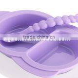 Eco-friend Food Grade FDA&LFGB Approved Silicone Baby Bowl Kids Droop Resistant Bowl thumbnail-3