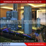 Commercial buildings model with led light /Real estate for architectural model making service