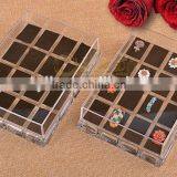 Acrylic Jewellry Display Organizer Box Case thumbnail-1