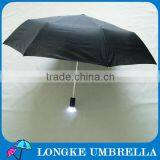3 Fold Umbrella With Torch Handle/LED Light Umbrella