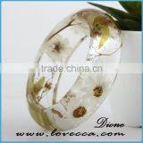 Fashion Wholesale Factory Price Real Dried Flower Resin Bracelet thumbnail-2