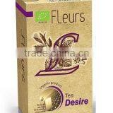 Organic "Desire" Tea Fleurs. Private Label Available. Made in EU.
