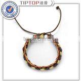 Unisex Mens Womens Multilayer Genuine Leather Metal Punk Casual Statement Knit Hand Made Wrist Bracelets Wristband Braided Rope thumbnail-1