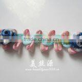 Colourful Rose Fabric Lace Trim thumbnail-1