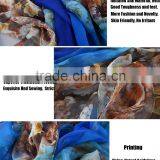 New Fashion Printed Imitated Silk Summer Shawl Sun Beach Pashmina Scarf Poncho Floral Pattern thumbnail-6