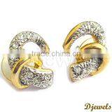 Fish Shape Diamond Earrings, Latest Diamond Earrings, Wedding Earring Jewelry thumbnail-2