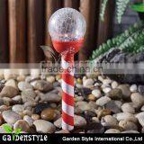 xmas decorative solar lighting garden pathway led solar crackle clear glass ball light