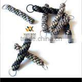 Two Colors Round Braid Glacier Paracord Keychain thumbnail-1