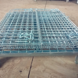 1.2X1.0m Collapsible Folding Warehouse Logistic Trolley Roll Wire Mesh Storage Cage thumbnail-2