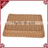 Handcraft PE Rattan Fruit Vegetables Basket Double for Supermarket Display thumbnail-5