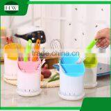 Kitchen Multipurpose Double Plastic Table Fork Knife Spoon Chopsticks Tableware Holder Storage Case Bin Container Box thumbnail-5