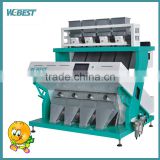 High production soybean color sorter with low damage rate