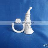 Hot Selling Porcelain White Santa Napkin Ring thumbnail-1