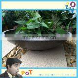 Dish Pan Shpae Lotus Fiberglass Fiber Clay Flower Pot,planter,plant Pot Wholesale thumbnail-1