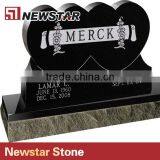 Newstar Modern Black Color Natural Stone Headstones thumbnail-1
