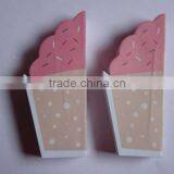 High Quality Stocked Novelty Cup Cake Shape Note Pad thumbnail-2