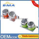 2 Piece Megenetic Salt And Pepper Set,Stainless Steel Condiment Set
