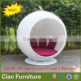 Modern Garden Furniture Wicker White Apple Sunbed Outdoor thumbnail-2