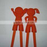 2013 Colorful New Design Hot Sale Couple Cute Silicone Chopsticks Doll thumbnail-1