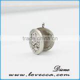 Round Silver/rose Gold/gold Stainless Steel Locket Perfume Diffuser Necklace /Aromatherapy Necklace thumbnail-6