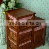 High and Low Classical Wooden Storage Cabinet thumbnail-3