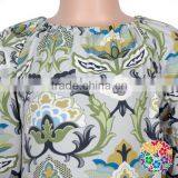 Wholesale Children Long Sleeve Ruffle Print Brushed Faric Organic Baby Clothes thumbnail-6