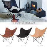 Royal Manufacturer Black Unfinished Butterfly Chair Frames With Real Leather thumbnail-6