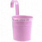 Multi-function Purple Hanging Pot/Metal Small Floral Pails/Zinc Flower Planter/Metal Flower Pot/Can Garden Decoration thumbnail-1