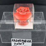 Creative Round Ceramic Porcelain Necklace Jewelry Box With Flower Design thumbnail-1