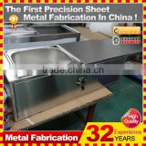 Custom stainless steel kitchen sink for off road camping trailer