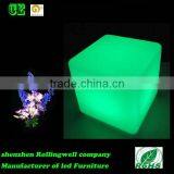 Energy Colorful Rechargeable Fashion LEDfurniture Plastic Lighting Bedroom Cube Chair/table thumbnail-2