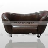 Bright brown colour sofa pet bed, smooth leather pet bed (BF07-80056)