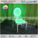 Metal Frame Led Glow Ghost Banquet Chair thumbnail-2