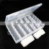 36 Compartments Clear PP Plastic DIY Tool Organizer Storage Box With Adjustable Dividers thumbnail-3