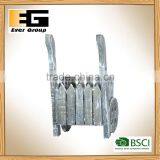 Wood Double Wheel Planter Decor Country Flower Pot Garden Decoration thumbnail-5