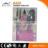 Pink Women Garden Floral Tools Set With Shovel/fork/hand Puner/glove thumbnail-1