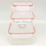 3PCS Clear Plastic Airtight And Water Proof Food Container Set