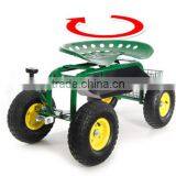 Rolling Garden Work Seat (Steerable With Pad) thumbnail-4